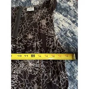 Old Navy Maxi Dress Black/White Floral Sleeveless Fairy Grunge Sz.14 Vintage Y2K thumbnail 7