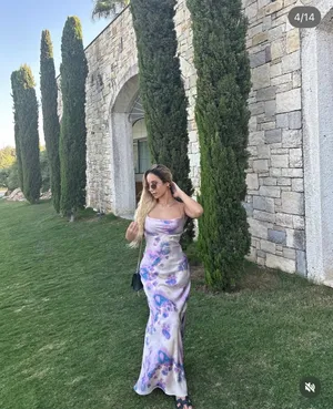 Zara maxi dress satin bodycon open back cowl neck tie dye summer evening thumbnail 5
