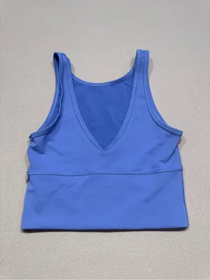 Lululemon Blue Power Pivot Tank Everlux fabric thumbnail 4