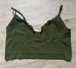 Aerie superchill seamless corset crop top size small thumbnail 1