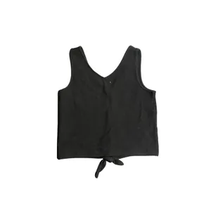 Madewell Texture & Thread Tie Front V-neck Tank Top Ribbed Texture SZ Small thumbnail 2