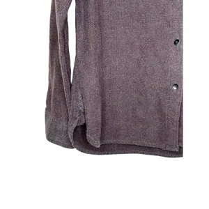 Woolrich Women's Top Button Up Shirt Double Pockets Long Sleeve‎ Purple Plus 24R thumbnail 3