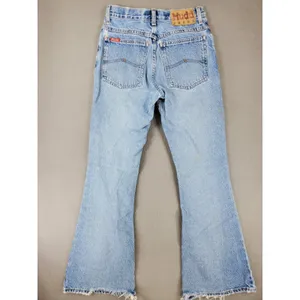 Mudd Flare Leg Jeans Womens 3 Blue Vintage 90s Y2K Distressed‎ Light Wash Denim thumbnail 3