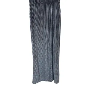 Lovers + Friends NWT Sarai‎ Maxi Dress Short Sleeve Velvet Ribbed Steel Blue thumbnail 5