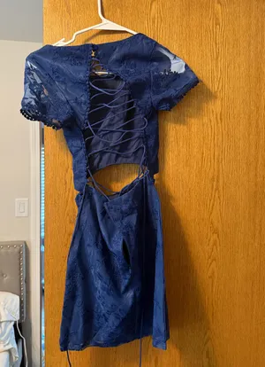 Three Sisters Boutique Mini Dress Blue Size 2 thumbnail 7