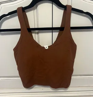 Lululemon Brown Ribbed Align Tank thumbnail 1