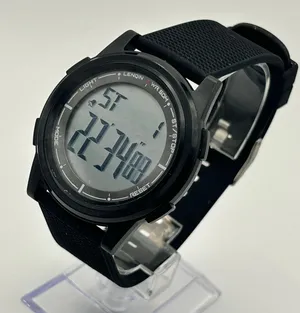 LENQIN Black Minimalist Men’s Digital Watch Working New Battery thumbnail 1
