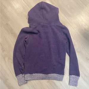 American Eagle purple hoodie teal fleece-lined sweatshirt size medium thumbnail 5