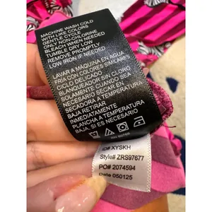Room Service Pink Zebra Striped Pajama Set Long Sleeve Button Down XXL ZRS97677 thumbnail 10