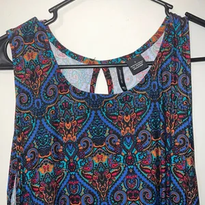 New Directions womens dress large sleeveless keyhole back geometric print comfy thumbnail 3