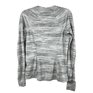 Lululemon Runderful Long Sleeve Space Dye‎ Camo White Silver Spoon 10 Athletic thumbnail 3