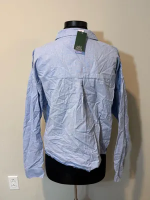 NWT Wild Fable Crop Top Button Down Shirt in Size XL thumbnail 4