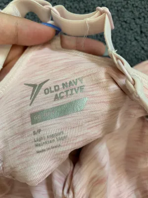 Old Navy Pink Sports Bra With Built In Padding Bra thumbnail 6