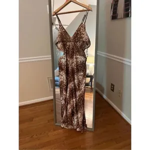 It's Fashion Brown Cut Out Dress Size 1X thumbnail 2