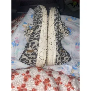 Hey dudes Wendy woven cheetah grey loafers size 6 thumbnail 4