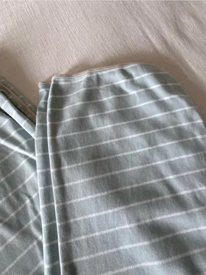 Lake Pajamas Pima Cotton Mint Stripe Pants, Medium thumbnail 4