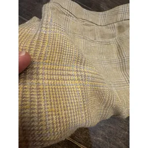 Vintage Carlisle Silk Wool Blend Textured Plaid Trouser Size 14‎ Lined thumbnail 8
