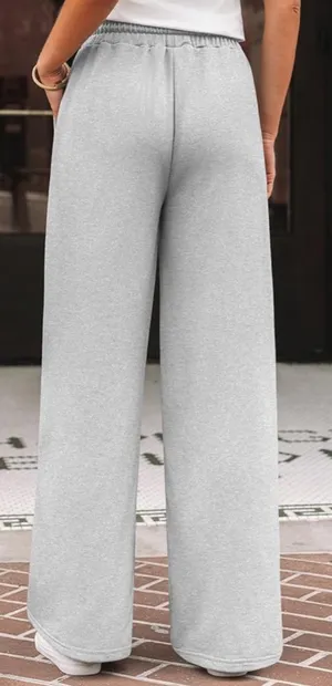 Amazon Womens Wide Leg Sweatpants Baggy Lounge Travel Pants thumbnail 4