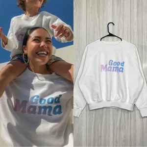 Good American Good Mama Crewneck Cropped Sweatshirt size 2 M Medium thumbnail 2