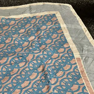 100% silk Porsche scarf Blue thumbnail 5