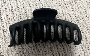 Matte Black Jaw Clip Hair Claw - Large thumbnail 1