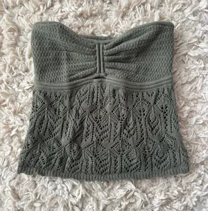 American Eagle Outfitters Green Tube Top Army thumbnail 1