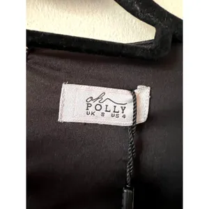 Oh Polly Taesha Square-Neck Structured Tulip Mini Dress Black Size 4 New CLM thumbnail 5