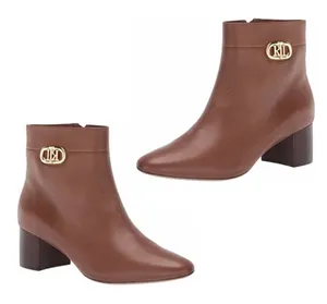 Ralph Lauren Lauren tan leather ankle boots thumbnail 2