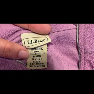 Ll bean light purple pullover fleece size medium thumbnail 4