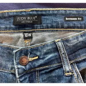 Judy Blue Los Angeles Boyfriend Fit Distressed Ripped Jeans Medium Wash 18W thumbnail 7