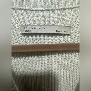 Allsaints Manson Cropped Knit Sweater Vest Size Large EUC thumbnail 3