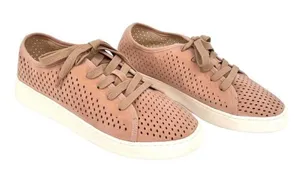 Mi.iM Dusty Rose Milo Perforated Vegan Suede Sneakers Size 10 thumbnail 1