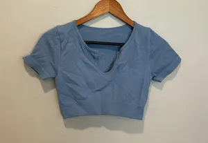 Athletic cropped tee Blue Size M thumbnail 1