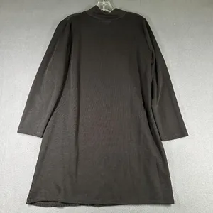 Zara Sweater Dress Womens Large Textured Long Sleeve Mock Neck Tunic‎ Minimalist thumbnail 10