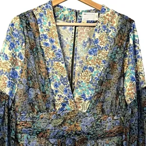 Asos Womens Fairy Boho Maxi Dress Size 12 Hippie Festival Cottage Ditsy Floral thumbnail 3