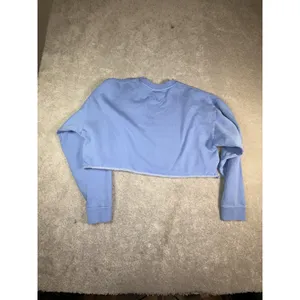 Billabong Cropped Stocked Sweatshirt Blue Pink Medium Relaxed Fit thumbnail 9