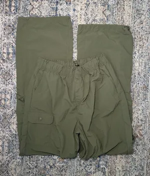 Love Tree Women's Olive Green Cargo Pants Size M Elastic Waist Drawstring thumbnail 1