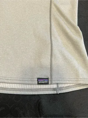 Patagonia gray 1/2 zip capilene long sleeve top M women thumbnail 7