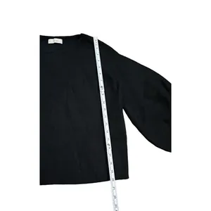 Oak + Fort basic black sweater with balloon sleeves‎ sz Small thumbnail 4