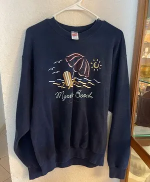 Vintage Y2K Grandma Core Tourist Myrtle Beach Sweatshirt by Soffe Sweats thumbnail 1