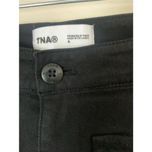 TNA Black Relay Cargo Utility Pants 4 Goth Streetwear Grunge Drop in Pockets thumbnail 3