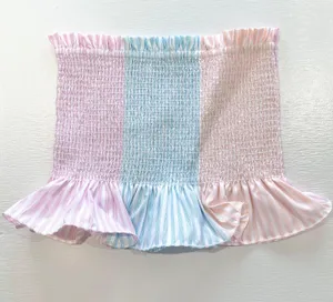 Petersyn New Smocked Ruffle Tube Top Marianna Tutti thumbnail 9
