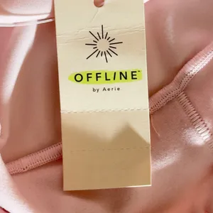 481 | NWT OFFLINE by Aerie Womens XL Long Sleeve Scoop Neck Crop Top Pink thumbnail 8