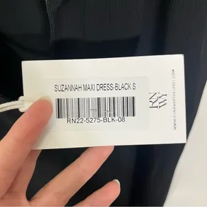 NWT Runaway The Label Suzannah Maxi Dress Black Small thumbnail 6