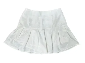 Zaful, small, white, pleated skort thumbnail 1