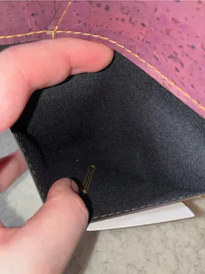 Handmade Fashiopurse Eggplant Purple Cork Passport Holder thumbnail 6