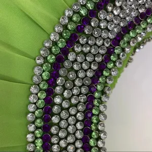 NWT Jasz Dress Strapless Gown Open Side with Rhinestones Bright Green Size 00 thumbnail 13