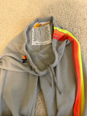 Aviator Nation Sweatpants Grey Stripe thumbnail 3