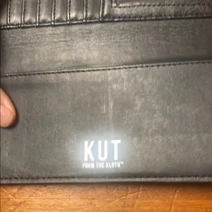 Kut from the Kloth Black and White Striped Wallet thumbnail 2