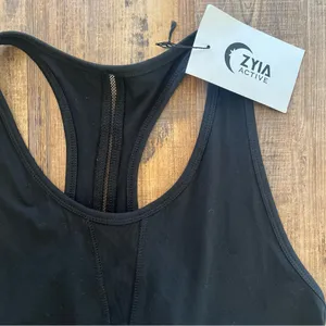 Zyia Womens Black Effortless Tank- Long Size XXL Activewear Casual NWT thumbnail 2